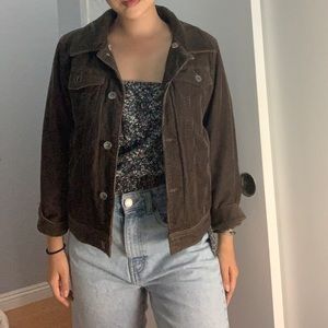 Corduroy Brown Jacket Size Medium